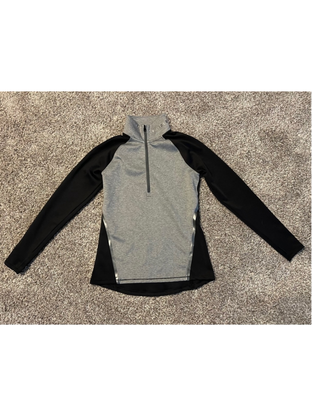 Under Armour Women’s ColdGear Half Zip Pullover, Gray/Black, Size Medium, NWOT
